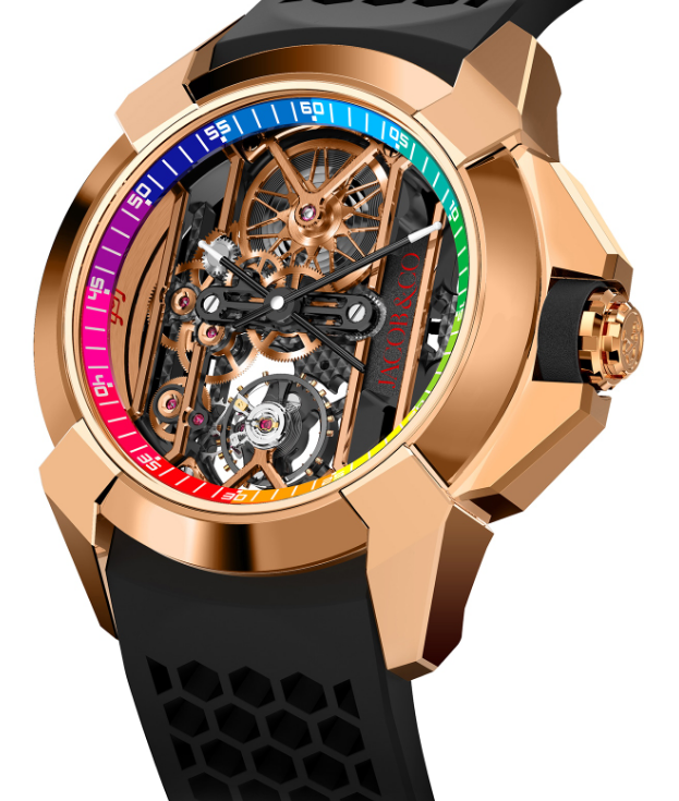 Fake Jacob & Co epic x producer michael ROSE GOLD EX120.43.AA.AA.A watch